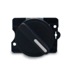 Kit Chave Seletora Plástica | Ed21 | Manopla Curta | 2 Posiçõ